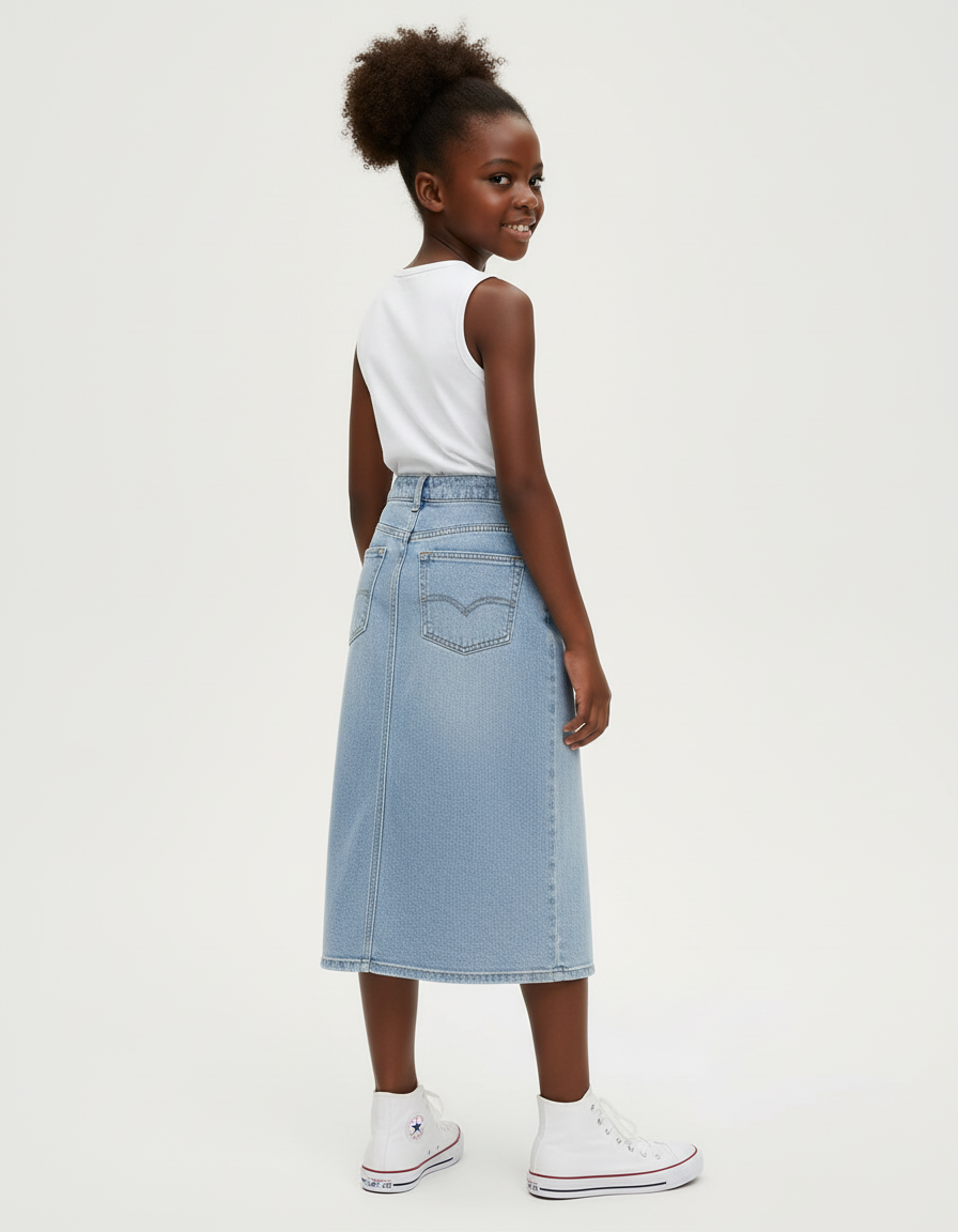 Jupe En Jean Longue Fente