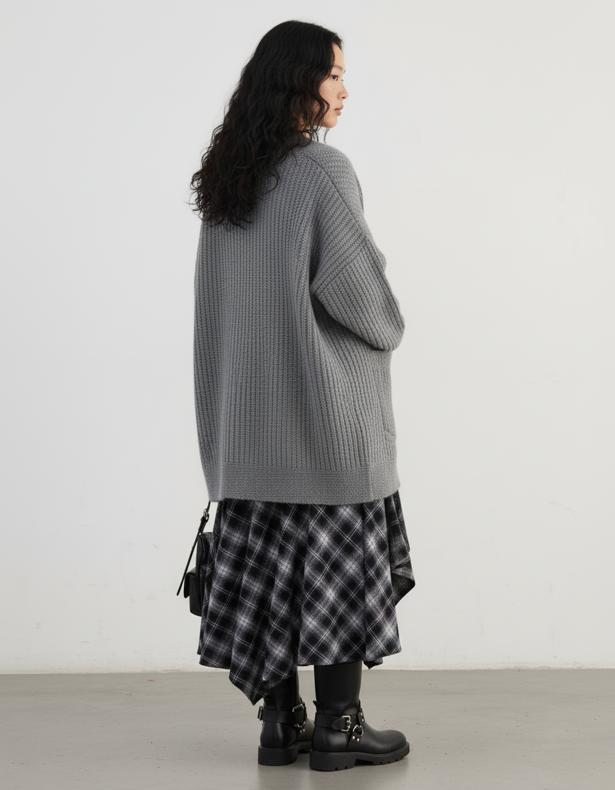 Jupe Longue A Carreaux