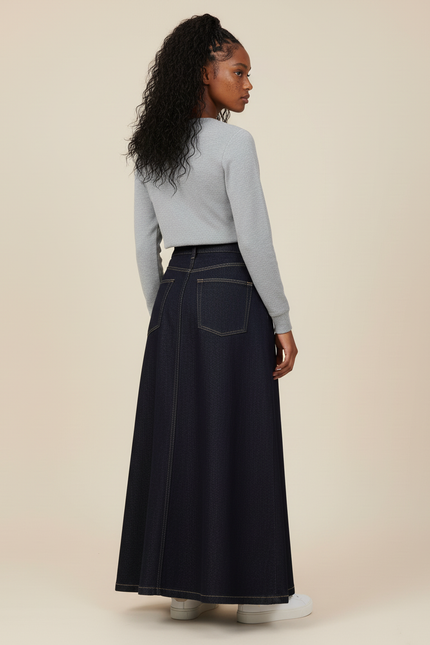 Jupe Longue Jean Brut