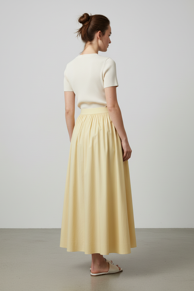 Jupe Longue Vintage Taille Haute