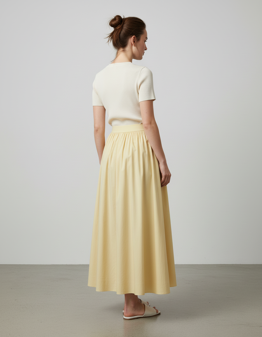 Jupe Longue Vintage Taille Haute