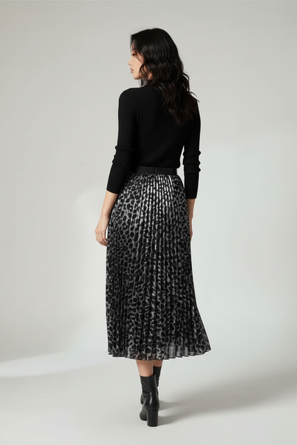 Jupe Longue Imprimée Léopard