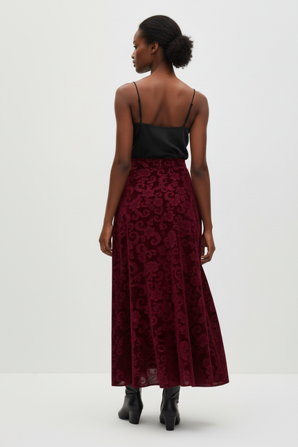 Jupe Longue Femme Velours