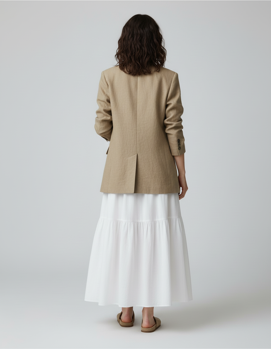 Jupe Longue Bohème Blanche