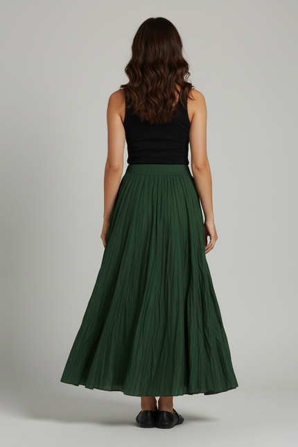 Jupe Longue Vert Bouteille