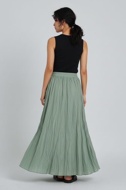 Jupe Longue Vert Amande