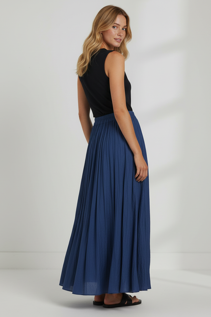 Jupe Longue Avec Plis