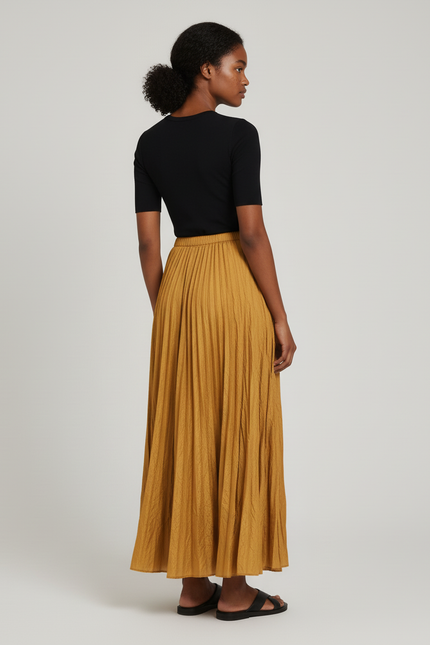 Jupe Longue En Lin Chic