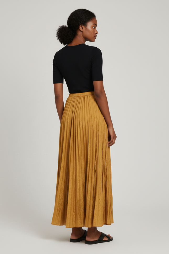 Jupe Longue En Lin Chic