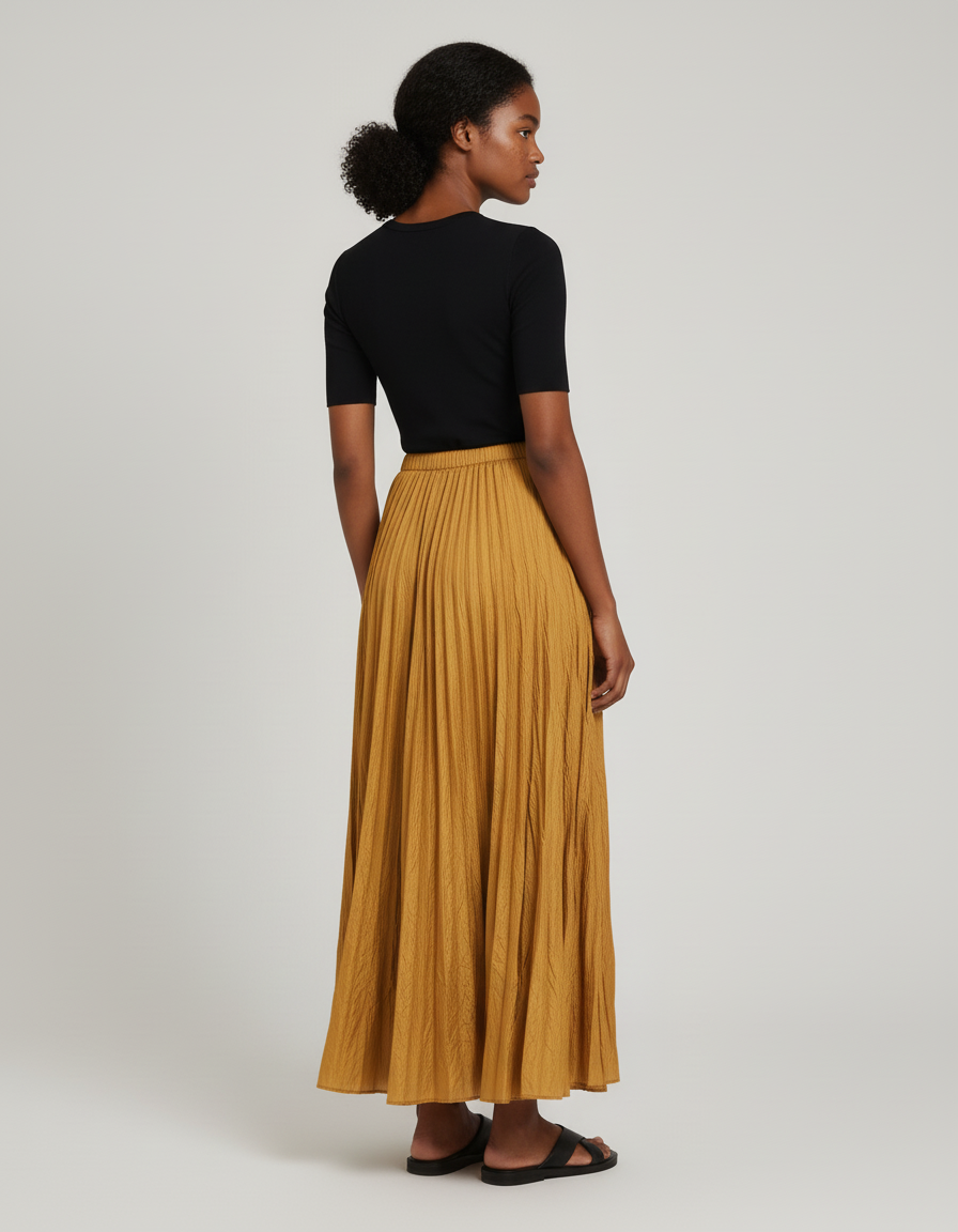 Jupe Longue En Lin Chic