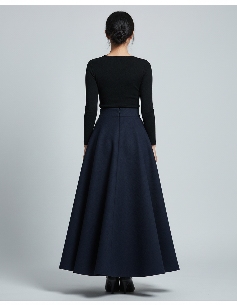 Jupe Longue Hiver Laine