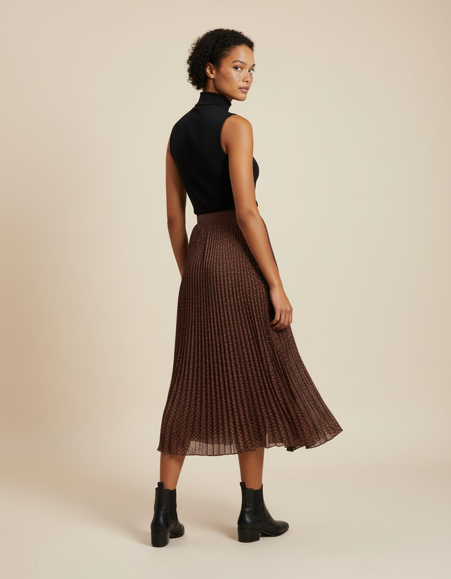 Jupe Plissée Longue Hiver