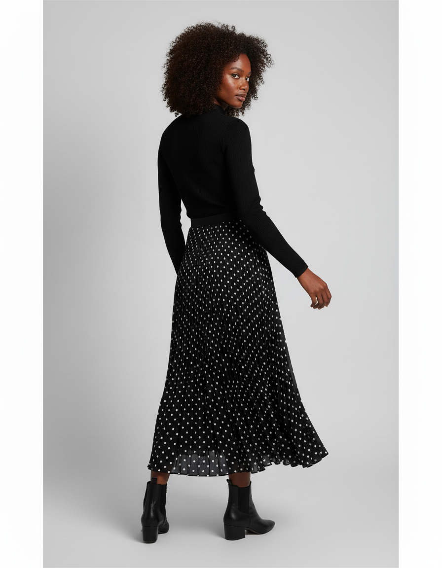 Jupe Longue Noire Jersey