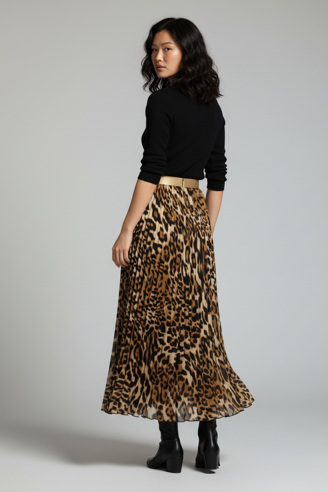 Jupe Longue Leopard Grande Taille