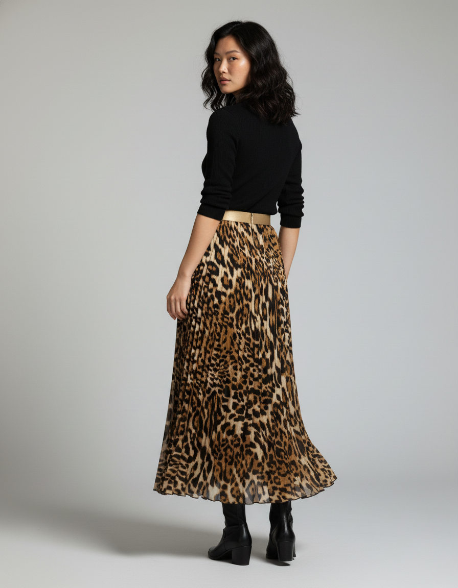Jupe Longue Leopard Grande Taille