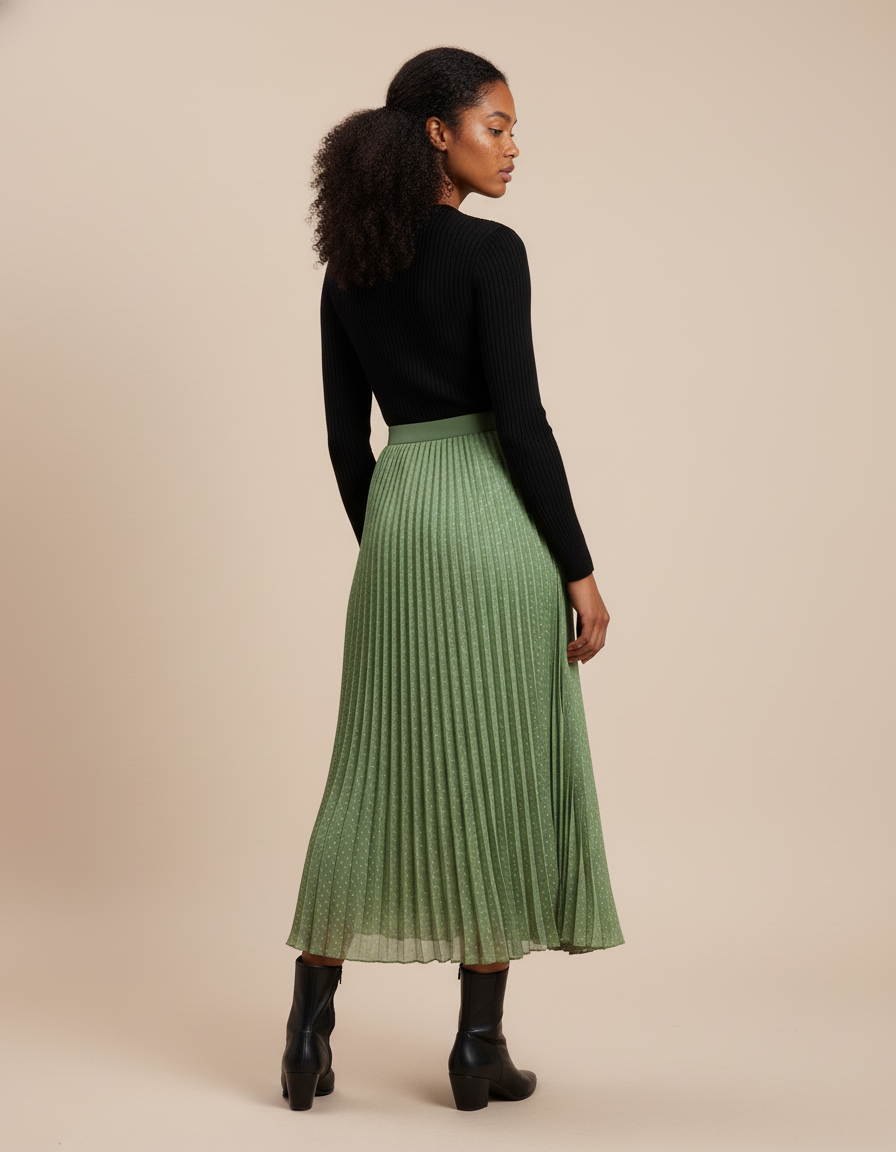 Jupe Longue Petit Pois