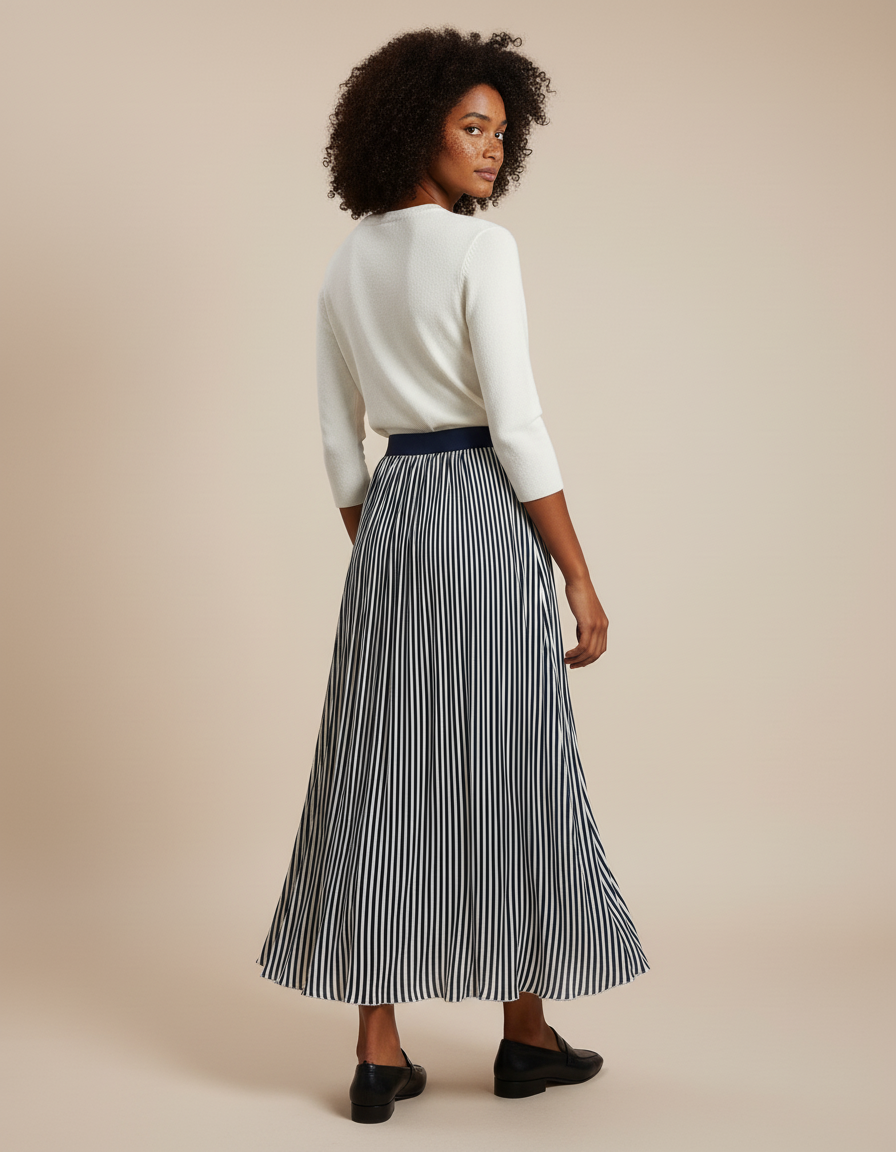 Jupe Longue Rayures Verticales
