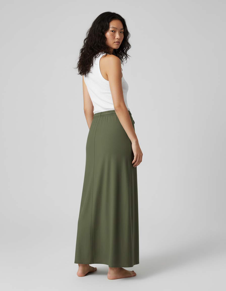 Jupe Longue Jersey Fluide