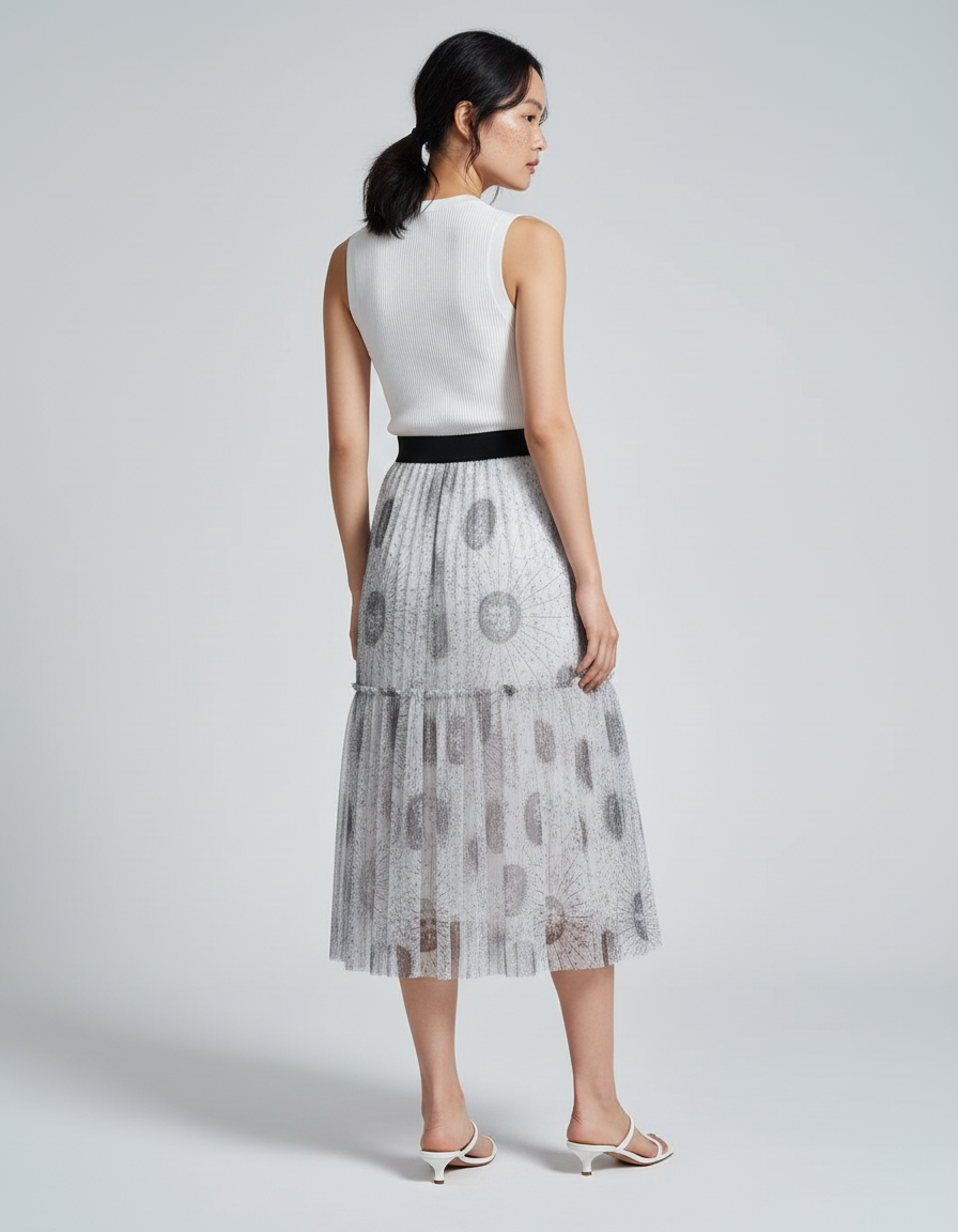 Jupe Longue Femme Transparente