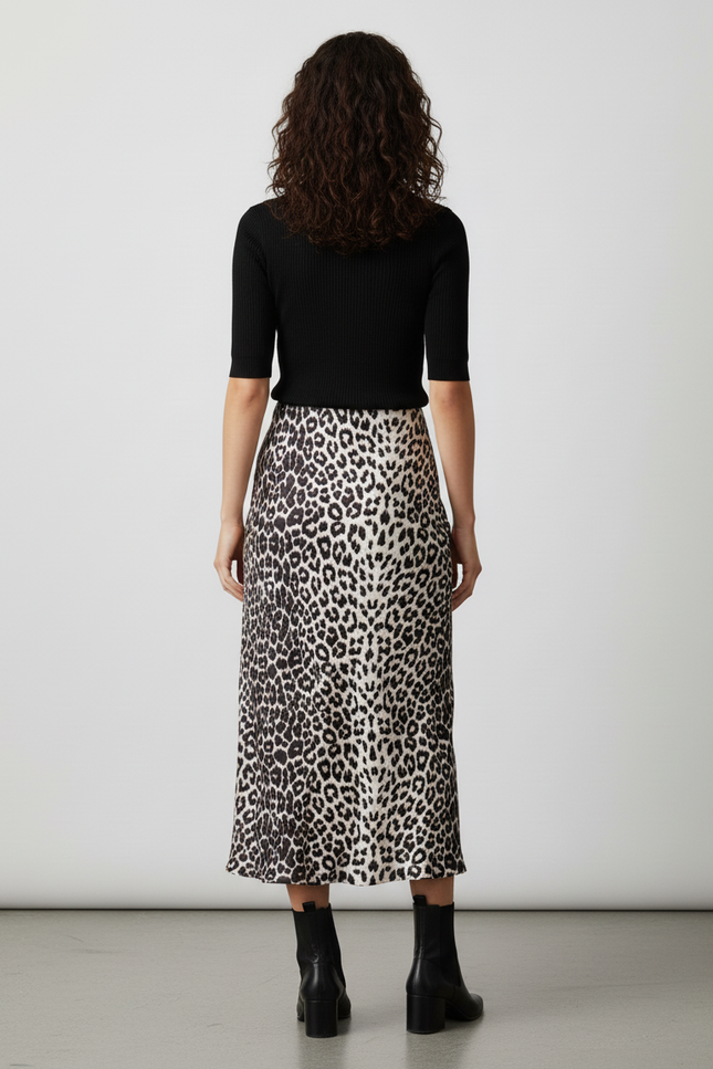 Jupe Longue Droite Imprimée