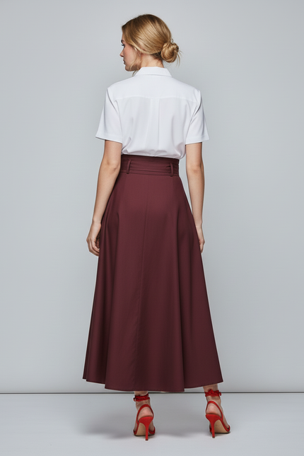 Jupe Longue Taille Haute Ceinture