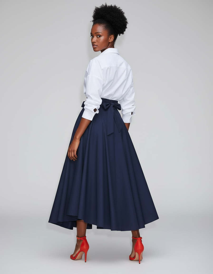 Jupe Longue Femme Avec Ceinture