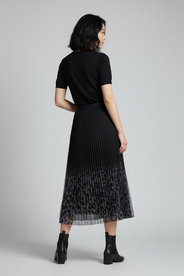 Jupe Longue Tulle Leopard