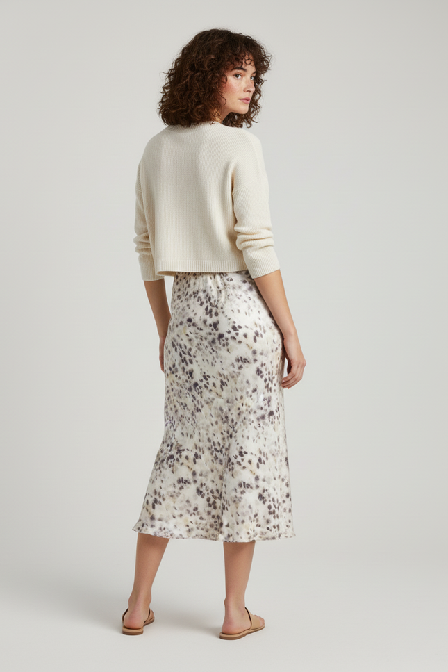 Jupe Longue En Soie Fluide