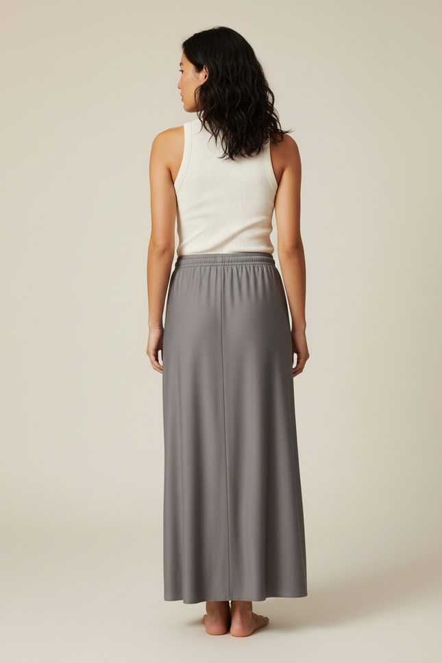 Jupe Longue Unie Fluide