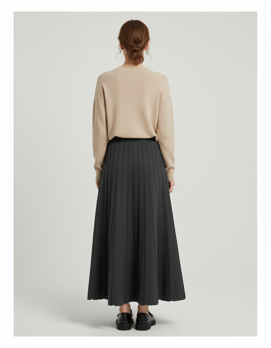 Jupe Longue Tricot Femme