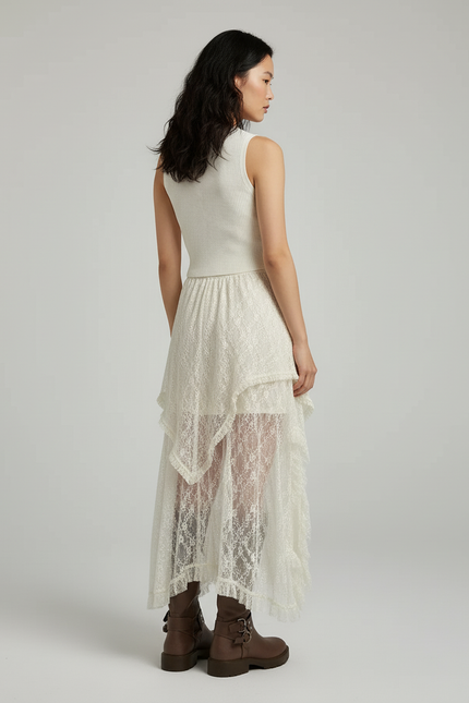 Jupe Longue Boheme Dentelle