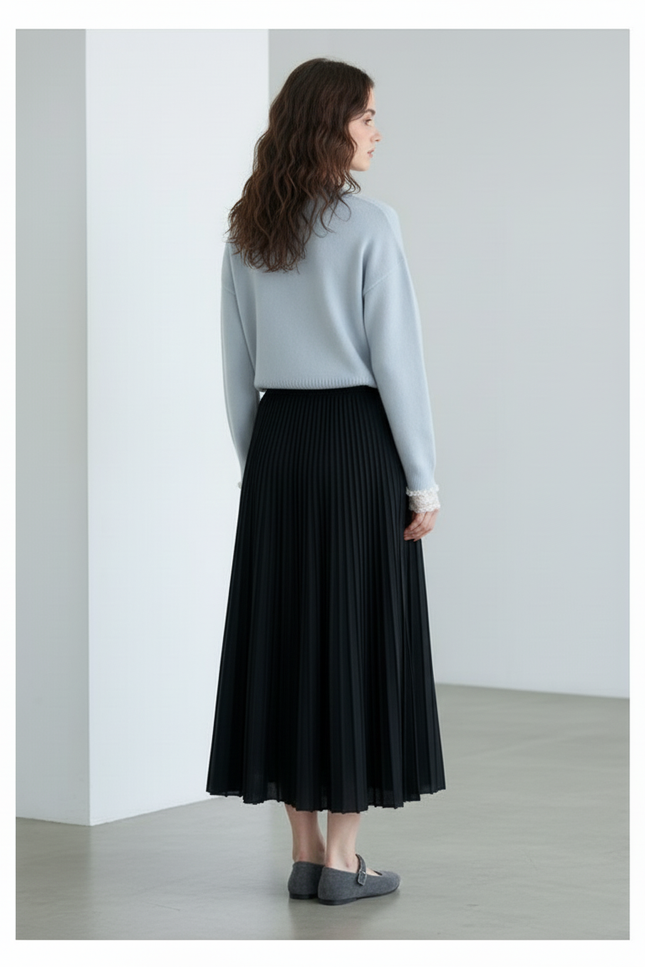 Jupe Longue Noir Hiver