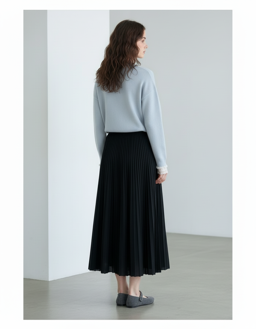 Jupe Longue Noir Hiver