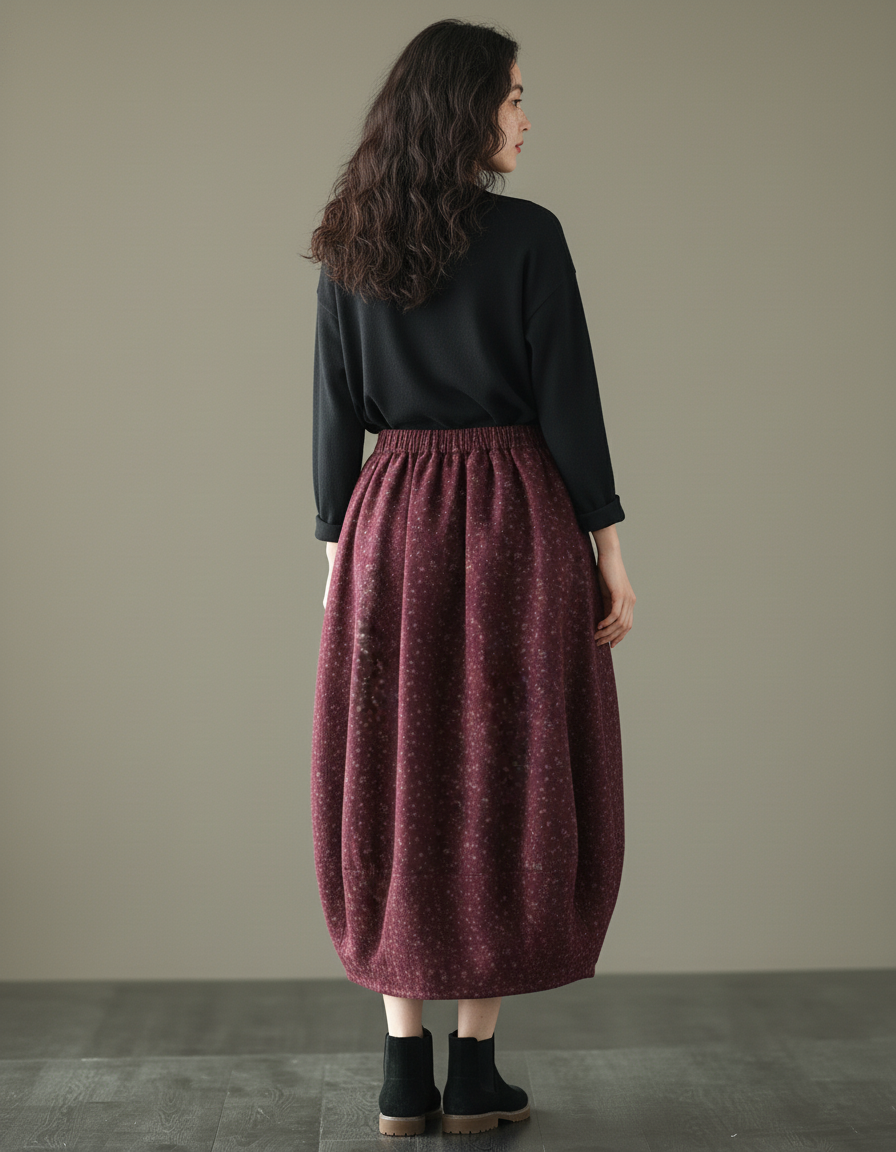 Jupe Longue En Coton Femme