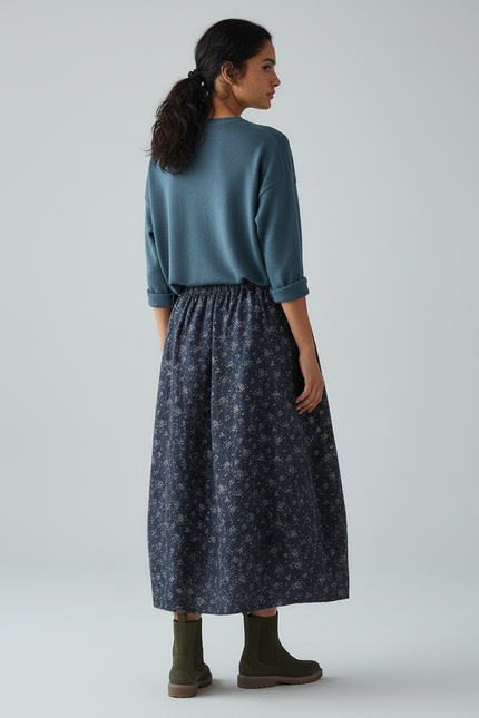 Jupe Longue Imprimée Vintage