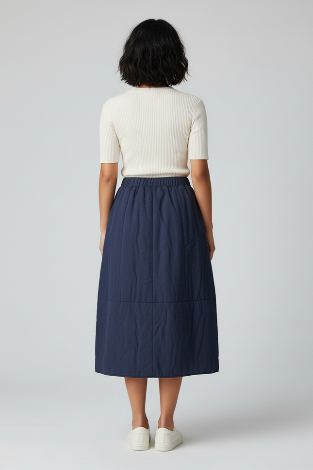 Jupe Longue Molleton Femme