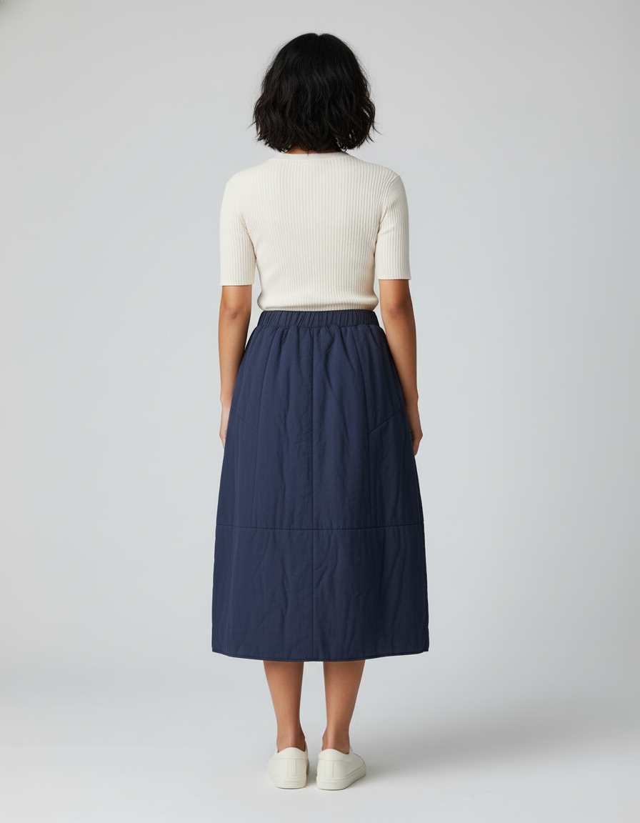 Jupe Longue Molleton Femme