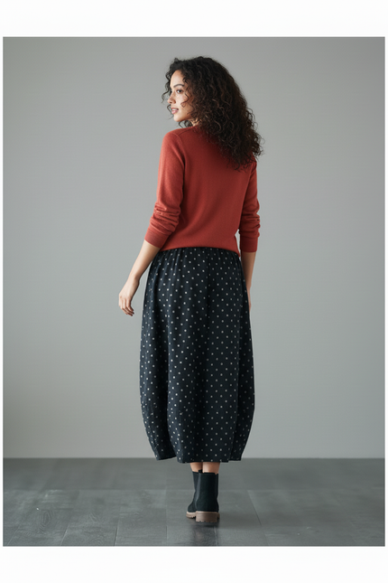 Jupe Longue Avec Ceinture Élastique