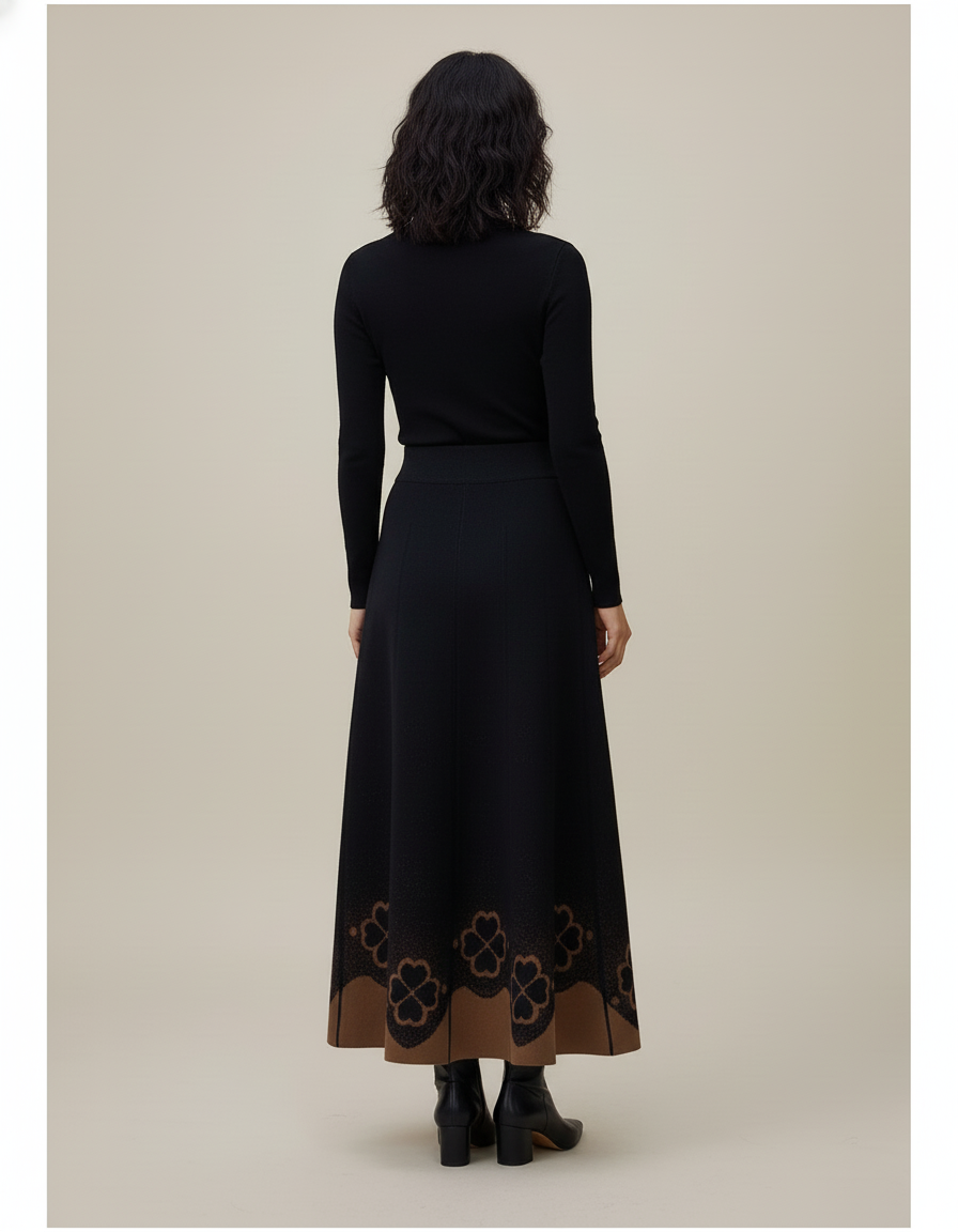 Jupe Longue Maille Laine