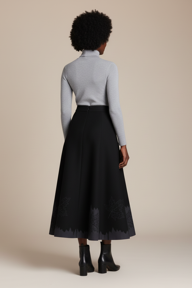 Jupe Évasée Mi-Longue