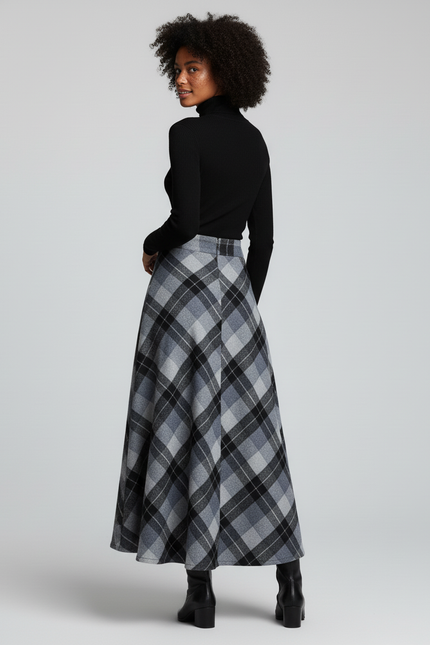 Jupe Longue Tartan Femme