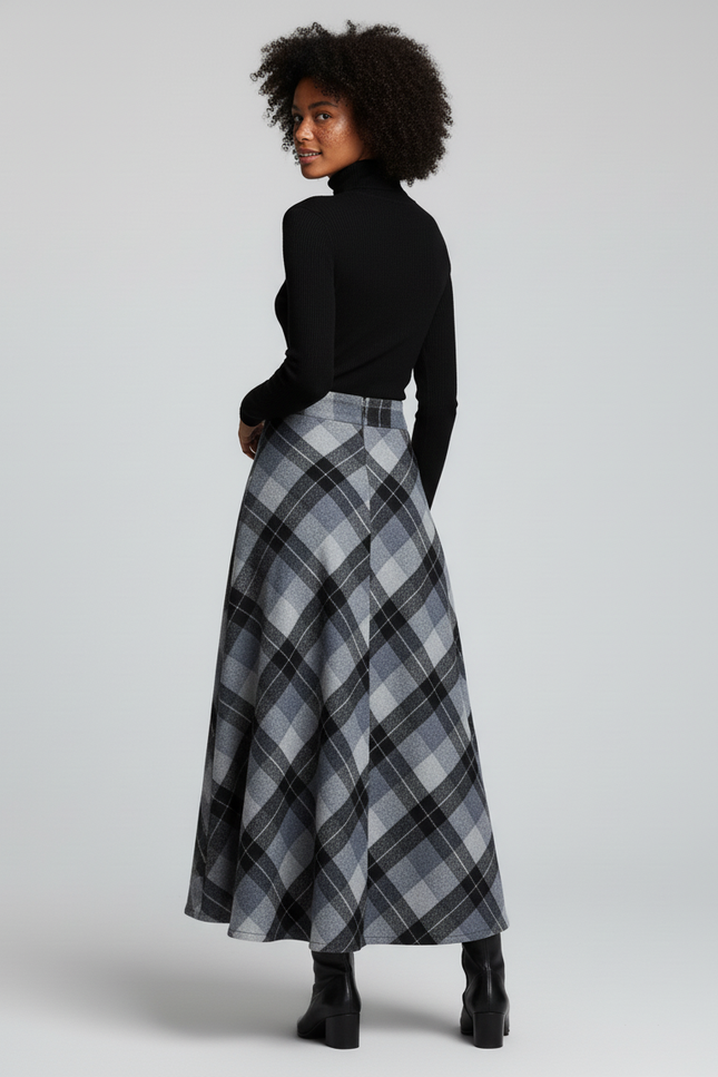 Jupe Longue Tartan Femme