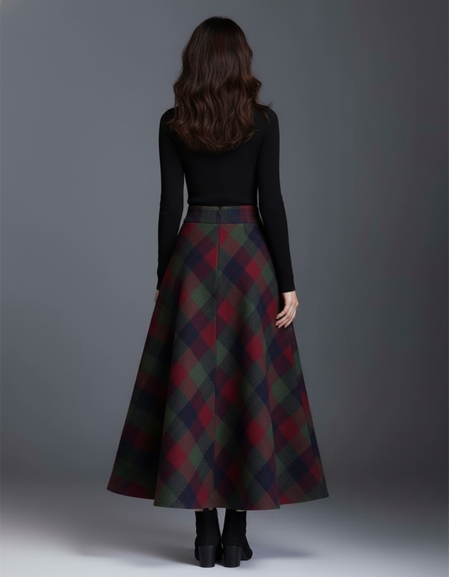 Jupe Longue En Tweed