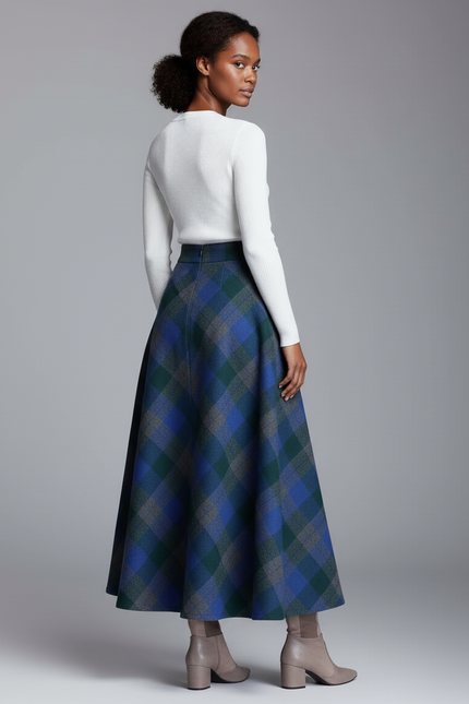 Jupe Longue En Laine Grande Taille