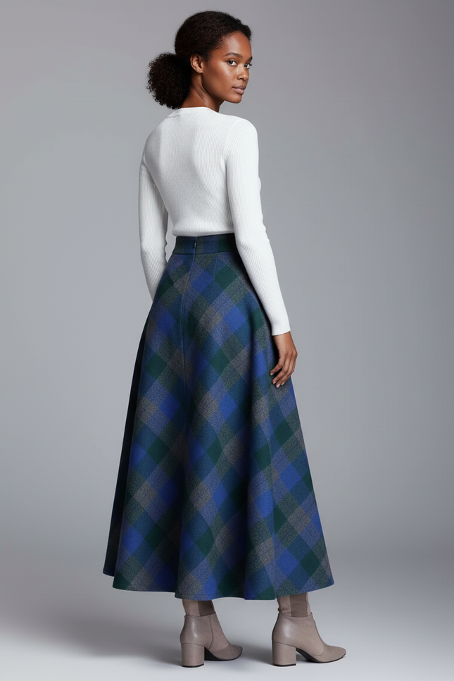 Jupe Longue En Laine Grande Taille