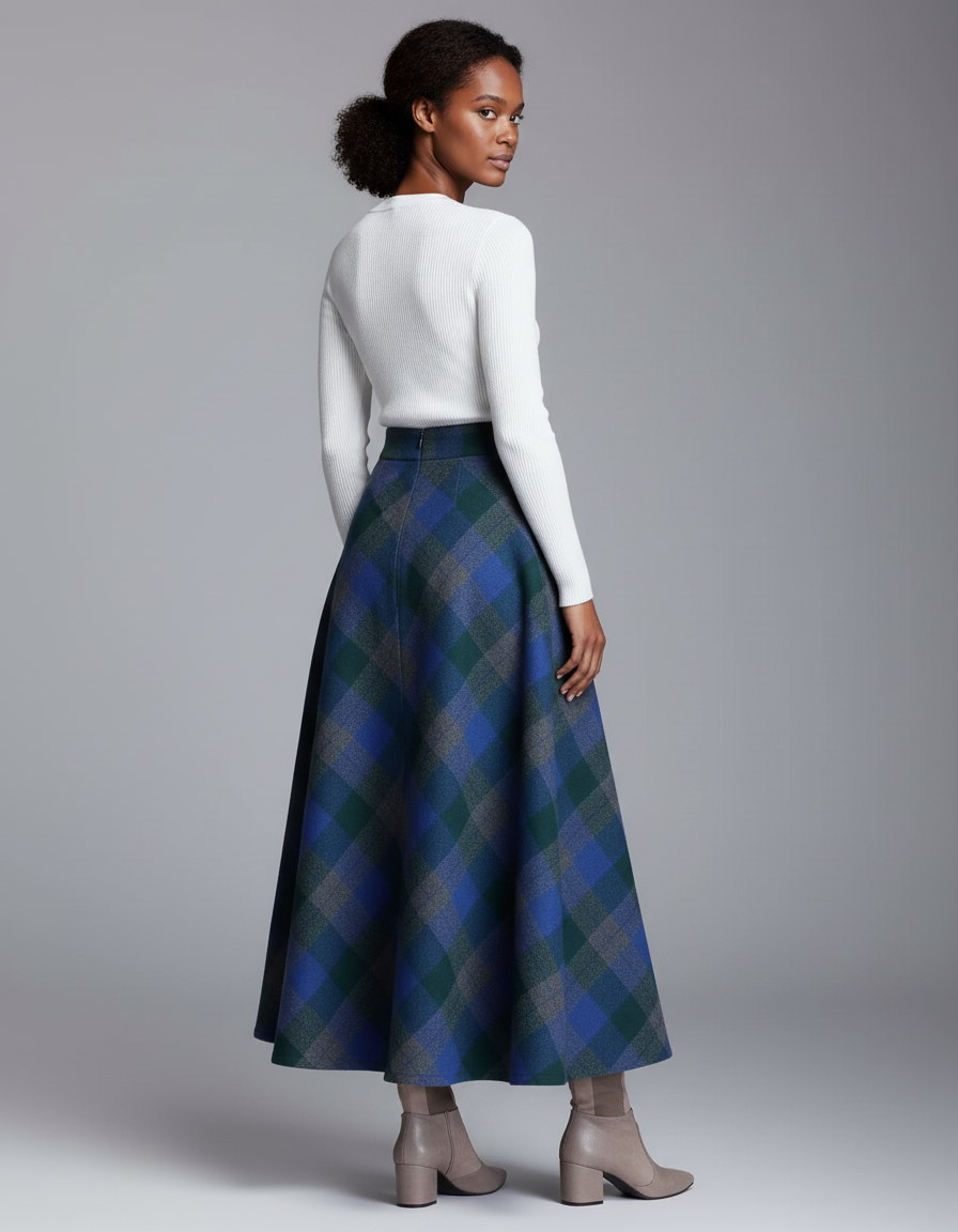 Jupe Longue En Laine Grande Taille