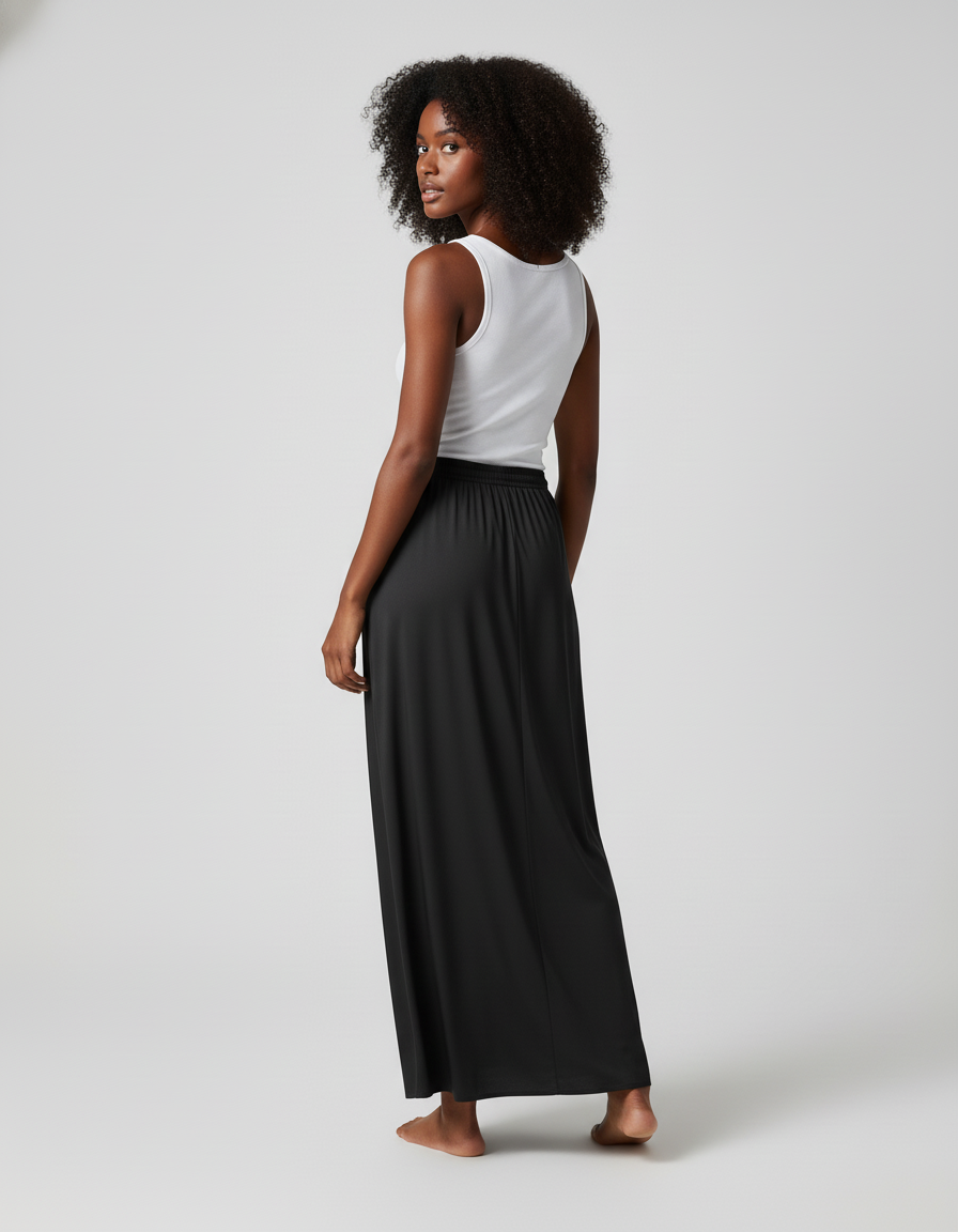 Jupe Longue Taille Élastique