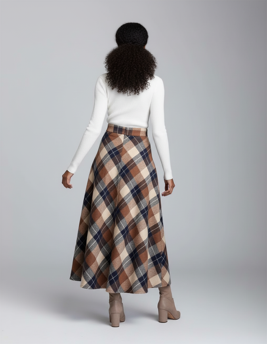 Jupe Longue Laine Bouillie