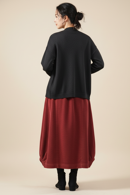 Jupe Longue Côtelée