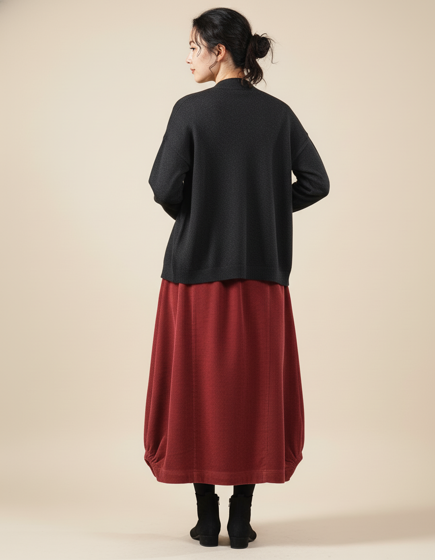 Jupe Longue Côtelée